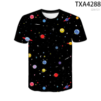 Summer 2023 Summer 2020 New Starry Sky 3D T Shirts Casual Streetwear Boy Girl Kids Fashion Men Women Children Printed T-shirt Tops Tee fashion versatile t-shirt