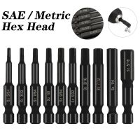 （Conbo metals） SAE เมตริก Hex หัวอัลเลนประแจสว่านชุด S2เหล็กผลกระทบไดร์เวอร์ด่วนที่วางจำหน่ายก้านเคล็ดลับแม่เหล็กสำหรับเฟอร์นิเจอร์