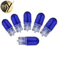 (Premium car)10Pcs T10 W5W 194สีขาวเย็น5W หลอดไฟฮาโลเจนรถยนต์ภายในไฟโคมไฟที่จอดรถที่จอดรถ8000K