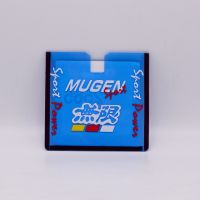 กรอบป้าย พรบ. ลายแต่งซิ่ง MUGEN สีฟ้า