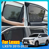 สำหรับเล็กซัส LX570 LX 570 2015-2018รถหน้าต่างม่านบังแดดโล่ด้านหน้ากระจกด้านหลังหน้าต่างด้านข้างม่านสีอาทิตย์ Visor