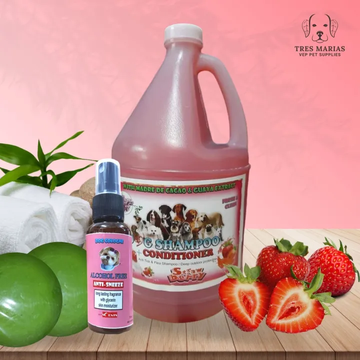 Dog Shampoo and Conditioner with Madre de Cacao & Guava Extract 1