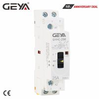 Geya คอนแทคเตอร์โมดูลาร์แบบแมนนวล2P 16a 20a 25a 2no หรือ2nc 220V ควบคุมด้วยมือชนิดรางดินในครัวเรือน