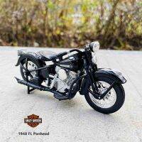 1:18 Harley-Davidson รถจักรยานยนต์1948 FL Panhead โมเดลรถ,โมเดลรถของเล่นมอเตอร์ไซค์อัลลอยชุดรถ