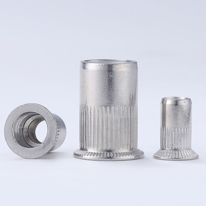 m3-m4-m5-m6-m8-m10-m12-304-stainless-steel-rivnut-flat-head-threaded-rivet-insert-nutsert-cap-rivet-nut