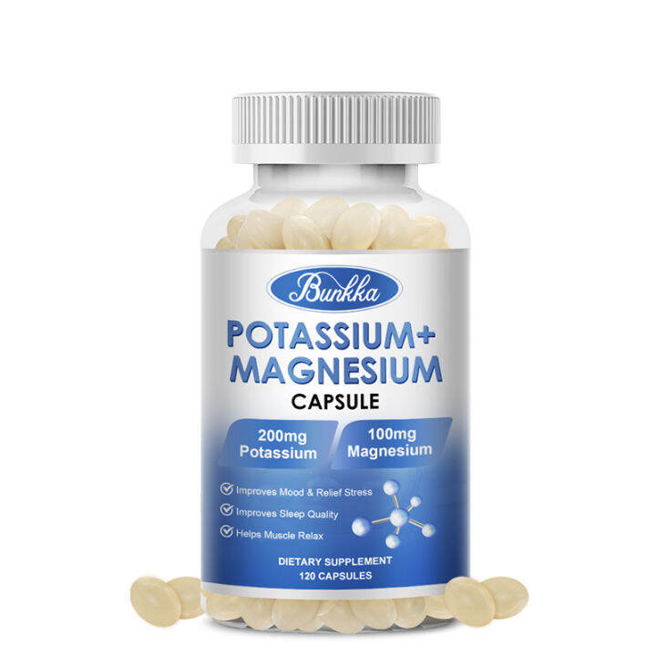 Magnesium Potassium Supplement for Heart Health Sleep Support Muscle