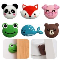 【LZ】┅♣  1 Pcs Cartoon Silicone Door Stopper Crash Pad Wall Protector Decorative Door Stops Handle Bumper Guard Anti-slip Shockproof