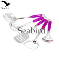 Seabird ชุดเครื่องครัวสแตนเลส ชุดทัพพีสุดคุ้ม(เซ็ท5 ชิ้น)กระบวยสแตนเลส กระชอนสแตนเลส ทัพพีสแตนเลส ตะหลิวสแตนเลส ตะหลิวเชลสแตนเลส