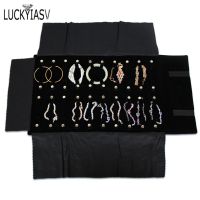 【CW】 Jewelry Display 20 Pieces Chain Organizer Storage Exhibition Carrying Roll