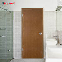 ส่งฟรี!! Polywood โพลีวูด - ประตู PVC  รุ่น TD-1 THAIDOOR บานเรียบ ลายไม้ สำหรับห้องน้ำ