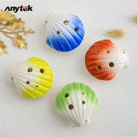 ANYTEK จี้เซรามิกลายการ์ตูนขลุ่ยอัลโตปรับแต่งได้6หลุมรูปสตรอเบอร์รี่โอคาริน่าของเล่นเรียนรู้มือใหม่