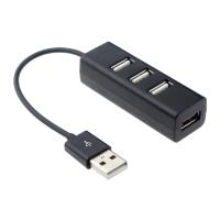 4พอร์ต USB 2.0 Hub พร้อมสวิตช์อะแดปเตอร์ความเร็วสูงสำหรับ PC Splitter