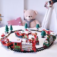 ประกอบรถไฟขนส่งรถรางไฟฟ้า Building Block Track ชุดของเล่นที่เข้ากันได้ Brick Train Home Interactive Christmas Gift