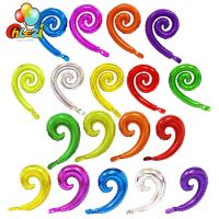 10pcs Kurly Spiral Wave Foil Balloon Birthday Wedding Party Modeling Decoration Supplies Balloons Kids Toy Curve Air Ball Globos Balloons