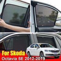 5E ป้องกันรังสียูวีสำหรับ Skoda Octavia 2012-2019กระจกบังแดดรถยนต์หมวกกันแดดป้องกันเด็ก