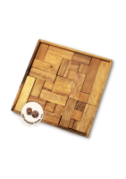 Woodentoys4u Square Puzzle ของเล่นไม้ ไม้ต่อใหญ่