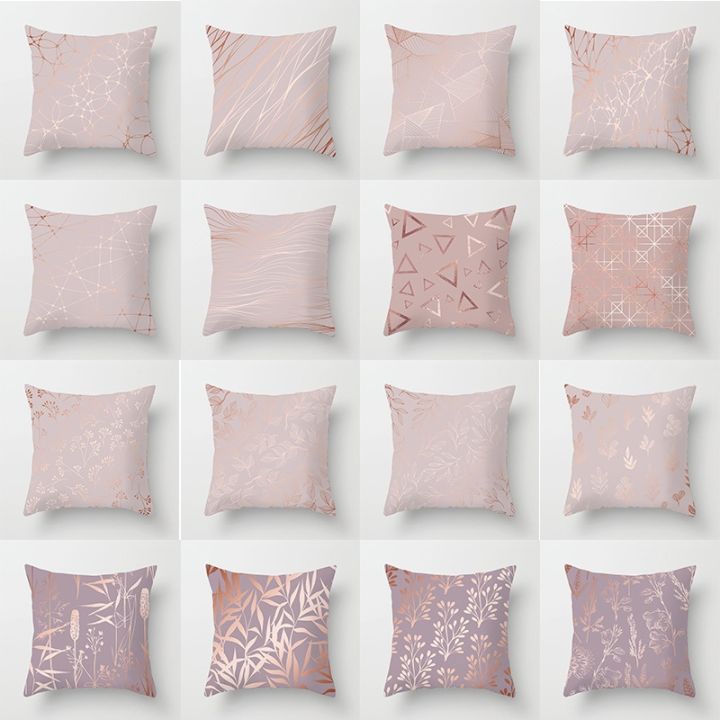 jh-cross-border-new-gold-pink-cover-sofa-cushion-wholesale
