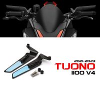 อุปกรณ์ตกแต่ง V4 1100 Tuono สำหรับ Aprilia Tuonov4 2021-2023 Kaca Spion Motor โรงงาน CNC แบบปรับได้