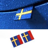 Badge Car 3D Sticker Sweden Flag Decoration Emblem Car Door Trunk Sticker For VOLVO XC40 XC60 XC90 V90 S90 S60 V60 V40 C70 Electrical Connectors
