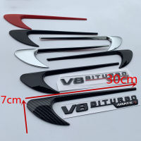 2pcs Sticker for Benz W212 E63 E300 W220 W221 W202 W204 W205 C260L CLA CLS AMG Sticker Decal Air Vent Trim Side Fender