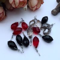 5 Pcs 8x14Mm Black  Red  Crystal Stone Accessories  Bracelets  Necklaces  Earrings  DIY Handmade Jewelry Accessories DIY accessories and others