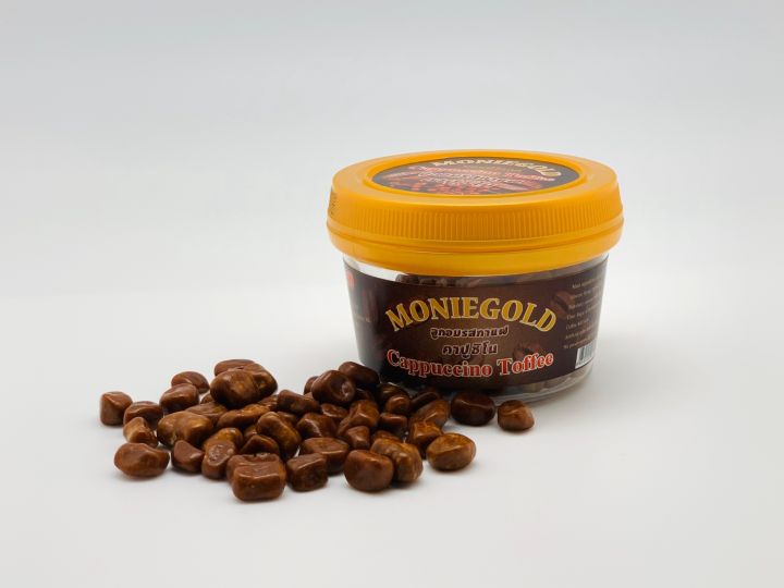 moniegold-มอนนิโกลด์-ลูกอมรสกาแฟคาปูชิโน-ถ้วยเล็ก-ขนาด-50-กรัม