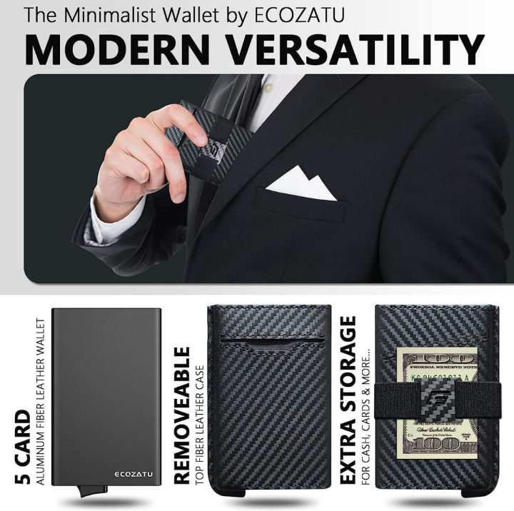 ecozatu-minimalist-wallet-credit-card-wallet-real-carbon-fiber-leather-slim-stealth-wallets-for-men-rfid-blocking-hybrid-wallet-carbon-black