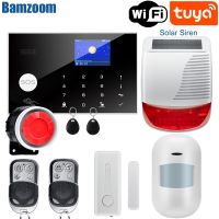 【LZ】❃  Tuya Wireless wire WIFI GSM Home Burglar Alarm System IP Camera PIR Motion Sensor Door Sensor Security Alarm Kit APP Control