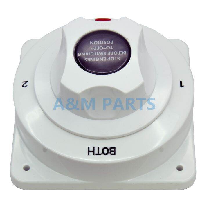 Single Pole 4Way Selector Marine Battery Switch For Boat RV Replaces