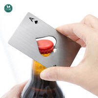 Creative poker-shaped bottle opener beer starter card-type bottle opener stainless steel home tool