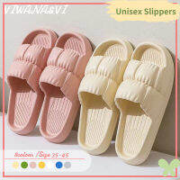 VIWANA U Nisex รองเท้าแตะสำหรับผู้หญิงผู้ชายขนาดบวก36-45 EVA รองเท้าแตะกลางแจ้งในร่มบ้านรองเท้าแตะแพลตฟอร์มสไลด์รองเท้าแตะห้องน้ำรองเท้าแตะกันลื่นผู้หญิงรองเท้าในการขาย