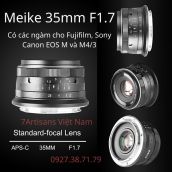 Ống Kính Meike 35mm F1.7 - Dùng Sony E, Fujifilm, Canon EOS