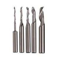 5Pcs/set Milling Cutter Single-flute Carbide End Mill Router Bit 3/4/5/8/10mm Straight Shank CNC Tools