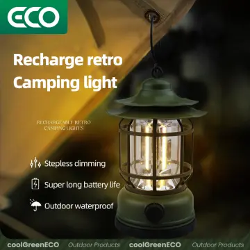 Retro Camping Lamp Portable Outdoor Table Lamp Horse Lantern Tent