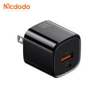 Mcdodo 33W US Plug GaN Fast Charging 2 Ports ปลั๊กชาร์จ อะแด็ปเตอร์ชาร์จ 1ช่องType C + 1ช่องUSB 33W