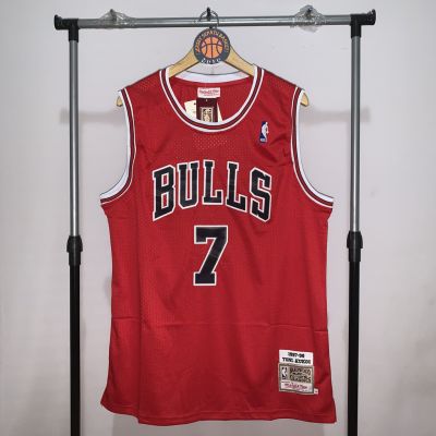 Jersey BASKET NBA SWINGMAN REVO30 T-Shirt GAMETIME Clothes Top CHICAGO BULLS TONI KUKOC RED RED
