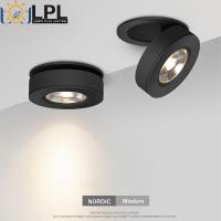 Upgrade Dimmable COB LED Downlights Surface Mounted LED Ceiling Lamps 7W Foldable Indoor Background Spot Lights  by Hs2023