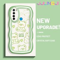 Jlingji เคสสำหรับ Xiaomi Redmi Note 8 2021 Note 8T เคสการ์ตูนหมีน่ารักลายดีไซน์ใหม่โคโลเรียเคสมือถือกันกระแทกแบบใสนิ่มเคสโปร่งใสลายกล้องถ่ายรูปที่สร้างสรรค์ซิลิกาเจลฝาครอบป้องกัน