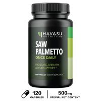 ของแท้!!! Havasu Nutrition Saw Palmetto อาหารเสริมเพื่อสุขภาพต่อมลูกหมาก บล็อก DHT สำหรับป้องกันผมร่วง 60/120 แคปซูล ราคาถูก / ส่ง