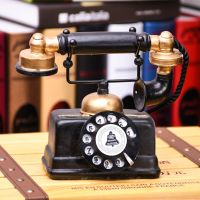 Large Retro Decorative Phone Model Telephone Ornaments Table Decor Vintage Rotary Telephone Decor Statue Artist Antique Phone