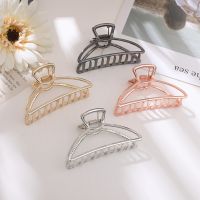 【CW】 Hair Claw Clamps Metal Crab Clip Color Hairpin Large Size Accessories