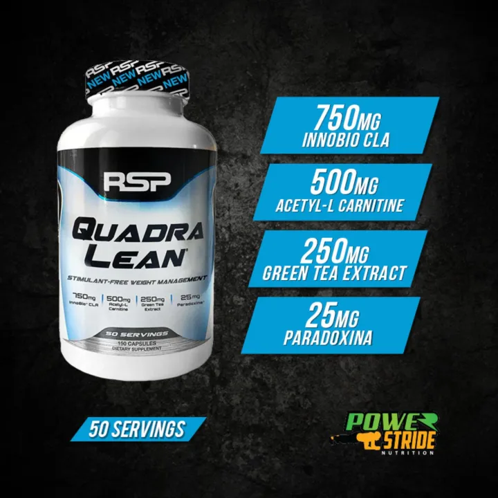 RSP Nutrition Quadralean 50 Servings + 30 Servings Bottle Lazada PH