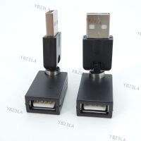 Flexible Twist Angle 360 Degree Rotating USB A 2.0 male to female Adapter connector Converter for cable extension YB23TH