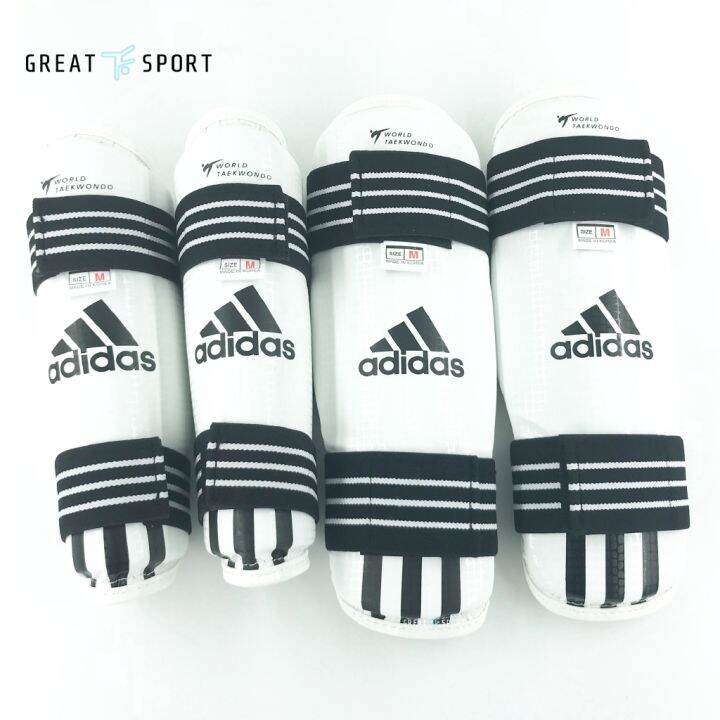 SM SunniMix Taekwondo Arm Shin Guards Taekwondo Shin Protector Padded Guard Breathable Padded Protective Gear For Fighting Sparring, M