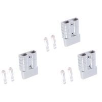 30Pcs for Anderson Plug Connector 50A 600V 6AWG Silver Plated Solid Copper Terminal AC/DC Power Tools