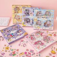 สติกเกอร์ลายการ์ตูน Sanrio งานไดคัท 100 แผ่น สติ๊กเกอร์ Kuromi Melody ตกแต่ง DIY มือถือ ของใช้ แก้วน้ำ กล่องใช้ของ กันน้ำ ลอกง่าย ติดทน