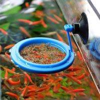 ใหม่ Aquarium Feeding Ring สถานีตู้ปลาถาดอาหารลอย Feeder Square Round Attached Water Plant Floating Sucker 2