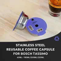 【YF】 Para tassimo café cápsula filtro recarregável máquina de aço inoxidável copo da cozinha acessórios