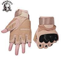 SINAIRSOFT Tactical Soft Knuckle Half Finger Cut Resistant Gloves Outdoor Mountaineering Sports Cycling Protective Gloves