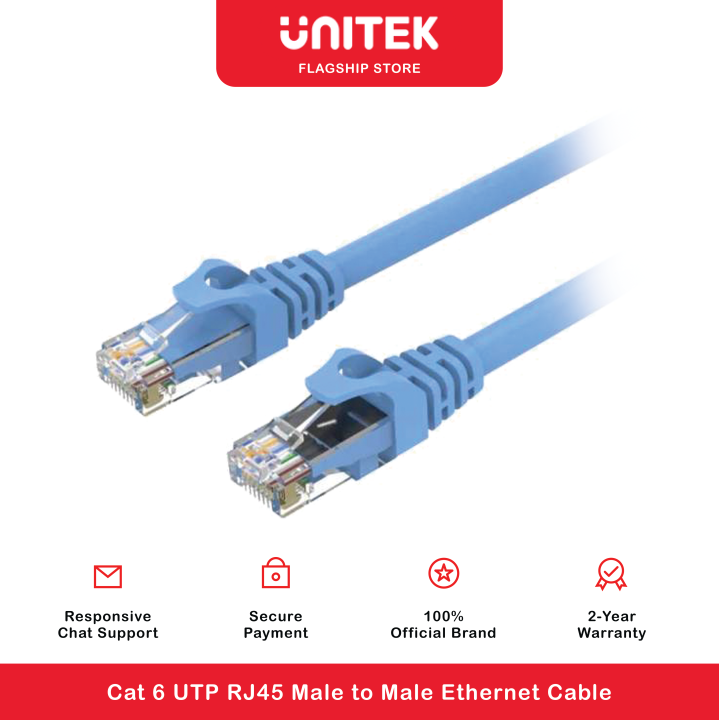 Unitek Cat 6 UTP RJ45 Male to Male Cable Lazada PH